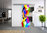 Glasschiebetür-Set 60SAG900 Digitaldruck Motiv: Farbenspiel mit Griffmuschel